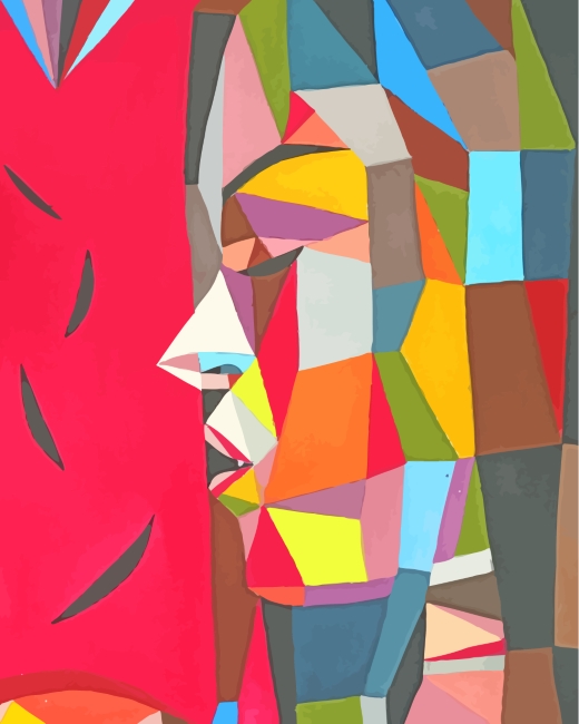 Geometric Woman paint by number