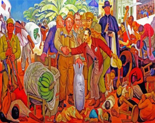 Gloriosa Victoria Diego Rivera paint by numbers