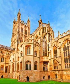 Gloucester Cathedral England paint by numbers