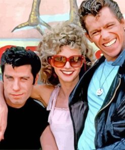 Grease Movie Character paint by numbers