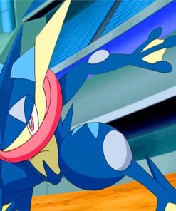 Greninja Anime Character paint by numbers