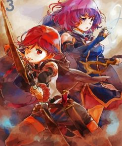 Grimgar Anime Character paint by numbers