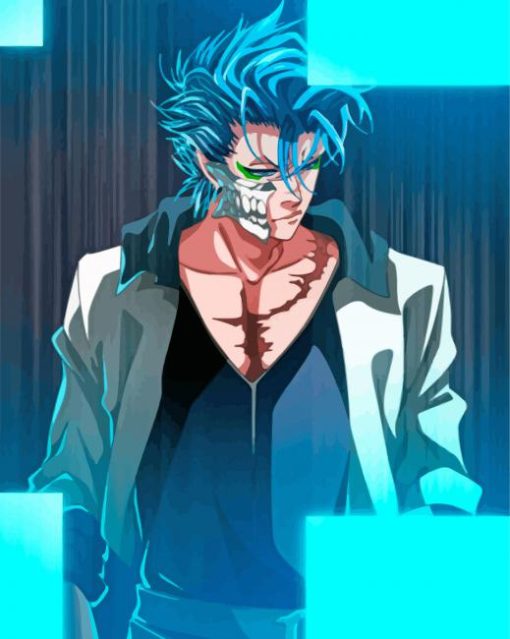 Grimmjow Jeager Jaquez Bleach paint by numbers
