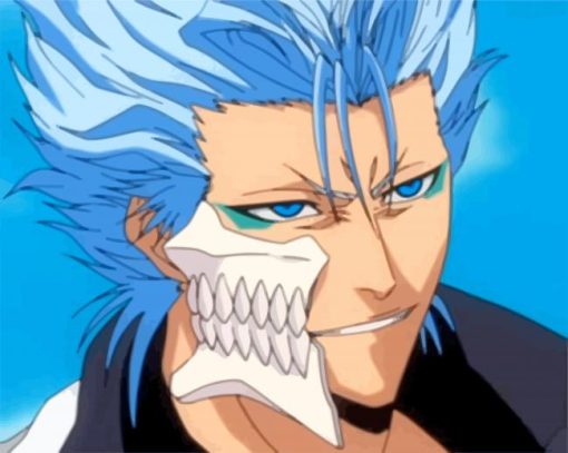 Grimmjow Jeager Jaquez Face paint by numbers