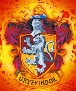 Gryffindor Hogwarts Logo paint by numbers