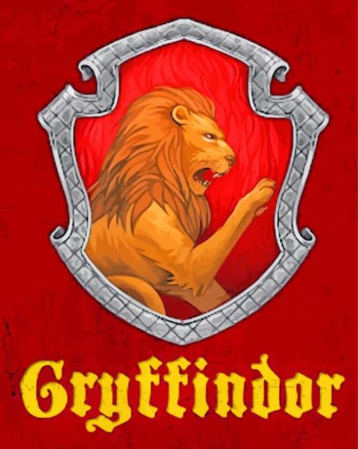 Gryffindor Hogwarts paint by numbers