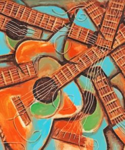 Guitars Art paint by numbers