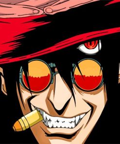 Alucard Hellsing Character Paint By Numbers - PBN Canvas