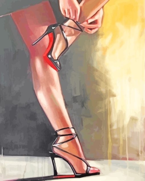 High Heels paint by number