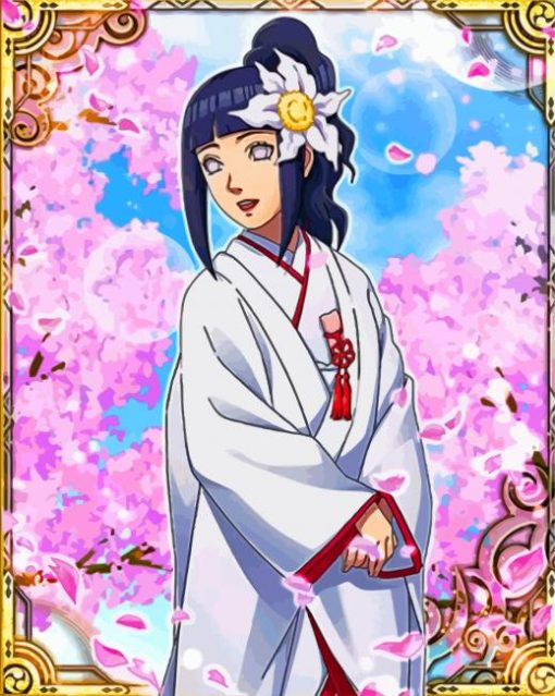 Hinata Wearing Traditional Clothes paint by numbers