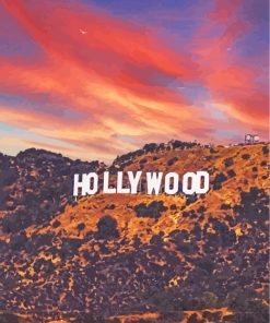 Hollywood At Sunset paint by number