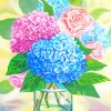 Hydrangea Bouquet Art paint by numbers