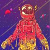 Illustration Astronaut paint by number