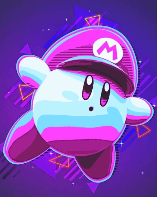 Illustration Kirby paint by number