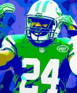 Illustration New York Jets Players paint by number