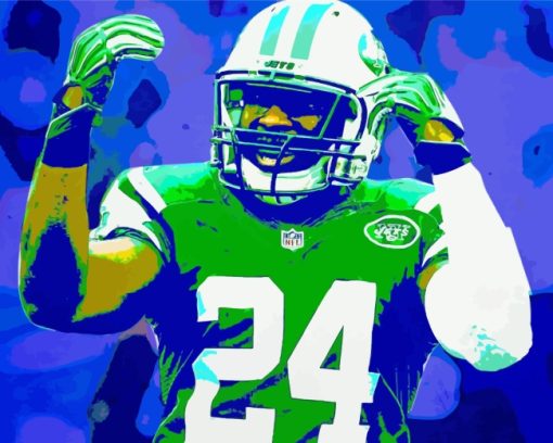 Illustration New York Jets Players paint by number