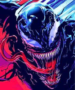 Illustration Venom paint by numbers
