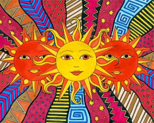 Indie Sun Art paint by numbers