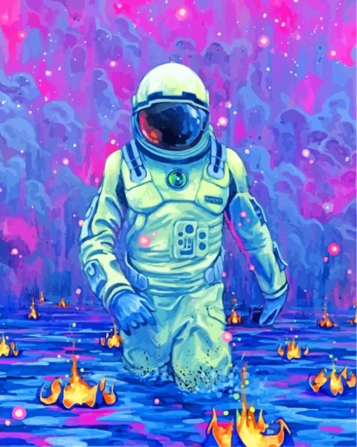 Interstellar Astronaut paint by numbers