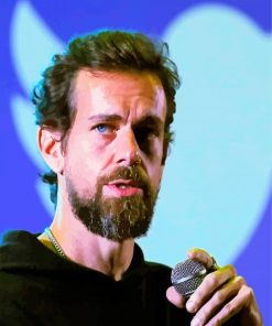 Jack Dorsey CEO paint by numbers