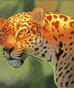 Jaguar Animal paint by numbers