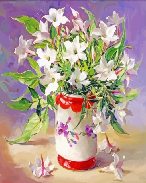 Jasmine Vase Art paint by number