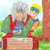 Jiraiya And Naruto Uzumaki paint by numbers