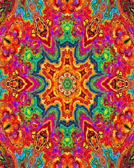 Kaleidoscope Art paint by numbers