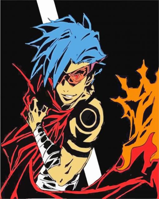 Kamina Illustration paint by numbers
