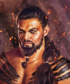 Khal Drogo Illustration paint by numbers