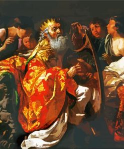 King David Playing The Harp Hendrick Ter Brugghen paint by numbers