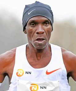Kipchoge Long Distance Runner paint by numbers