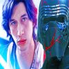 Kylo Ren Star Wars paint by numbers