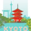 Kyoto Japan Poster paint by numbers