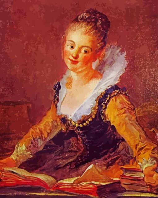 L etude Jean Honore By Fragonard paint by numbers