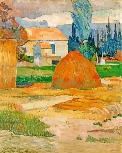 Landscape Near Arles By Gouguin paint by numbers