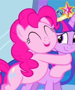 Little Pony Pinkie And Sparkle paint by numbers