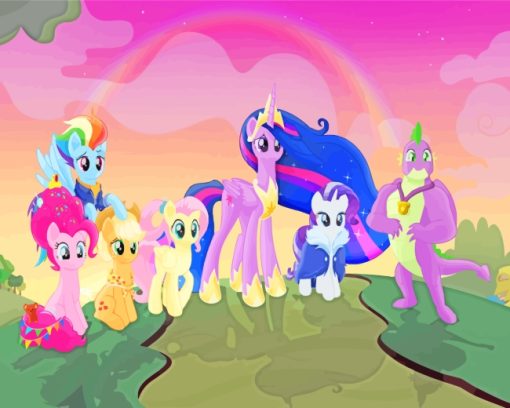 Little Pony Cartoon paint by numbers