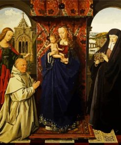 Madonna Of Jan Vos Jan Van Eyck paint by numbers