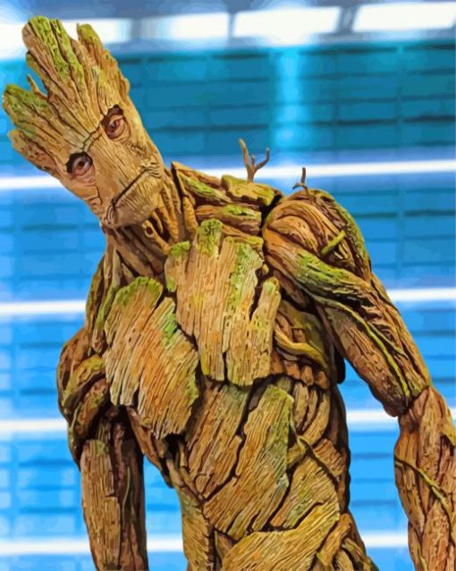 Marvel Groot In Guardians Of The Galaxy paint by numbers