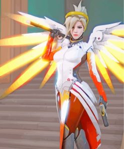 Mercy Overwatch paint by numbers