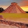 Mexico Chichen Itza At Sunset paint by numbers