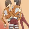 Mikasa Ackeraman And Eren Yeager paint by numbers