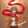 Mikasa Ackeraman Anime Character paint by numbers