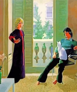 Mr And Mrs Clark And Percy By Hockney paint by numbers