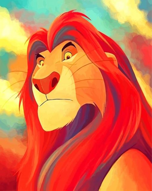 Mufasa Lion paint by numbers