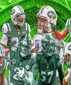 NY Jets Team paint by numbers