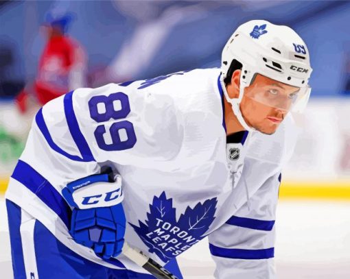 Nick Robertson Maple Leafs Scaled paint by numbers