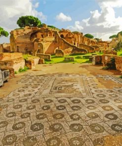 Ostia Antica paint by numbers