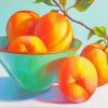 Peach Fruit In Bowl paint by numbers
